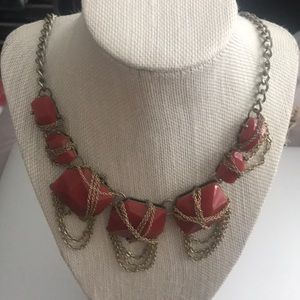 Beautiful red statement necklace